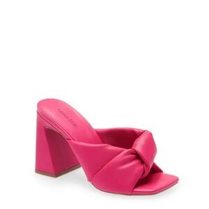 OPEN EDIT Saydee Pink Rouge Knot Block Heel Sandal size 5